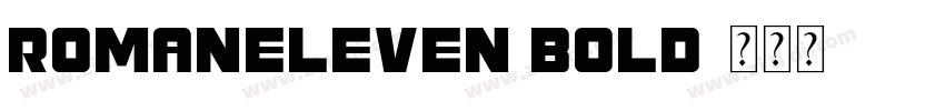 RomanEleven Bold字体转换